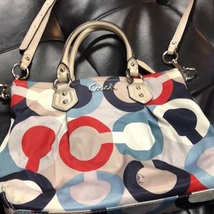 Gently used coach hand bag